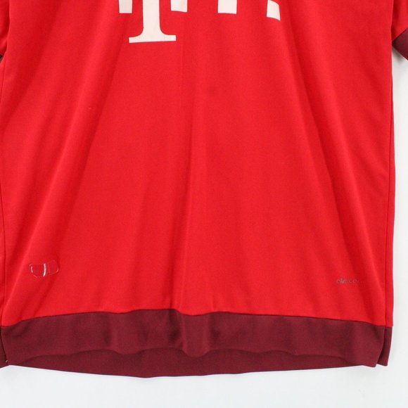 Vintage FC Bayern Munich Soccer Fan Jersey Mens Red Short Sleeve Size Medium M - Picture 4 of 9